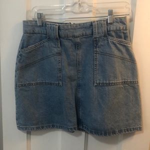 Jean mini skirt